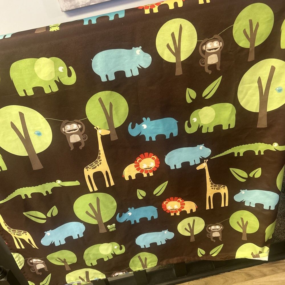 Circo Jungle Safari Fabric‎ Shower Curtain kids bath 72x72 brown